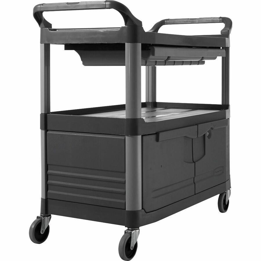 Rubbermaid Large Executive Quick Cart, Dark Gray