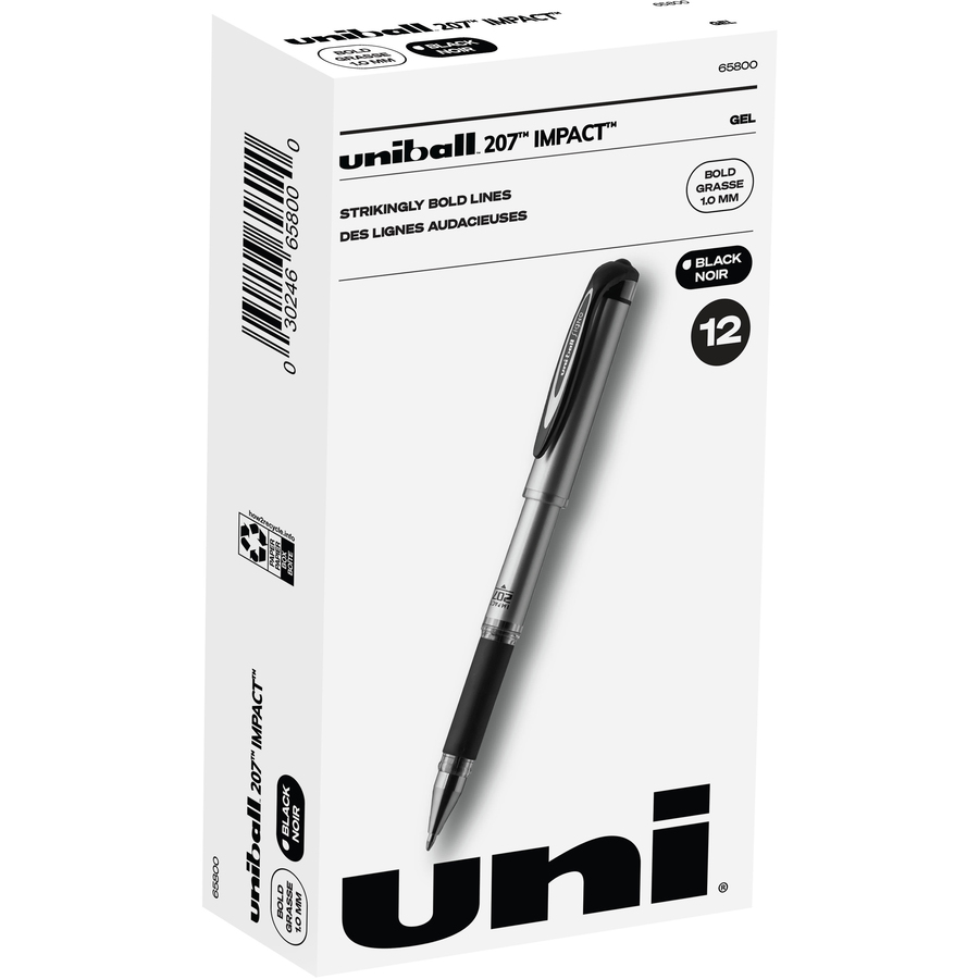 uniball Gel Impact Pen, Bold Point, 1.0 mm, Assorted Metallic Ink, 4 Count  
