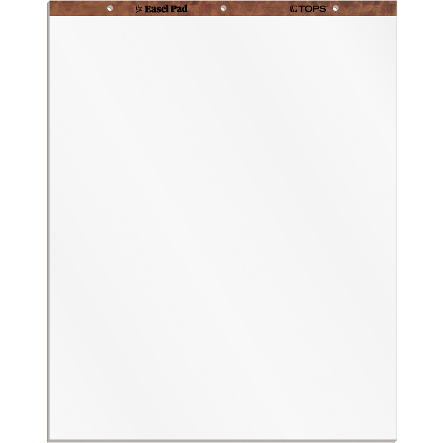 Business Source Self-stick Easel Pads - 30 Sheet - Unruled - 25 X 30 - 4  / Carton - White Paper (BSN38592)