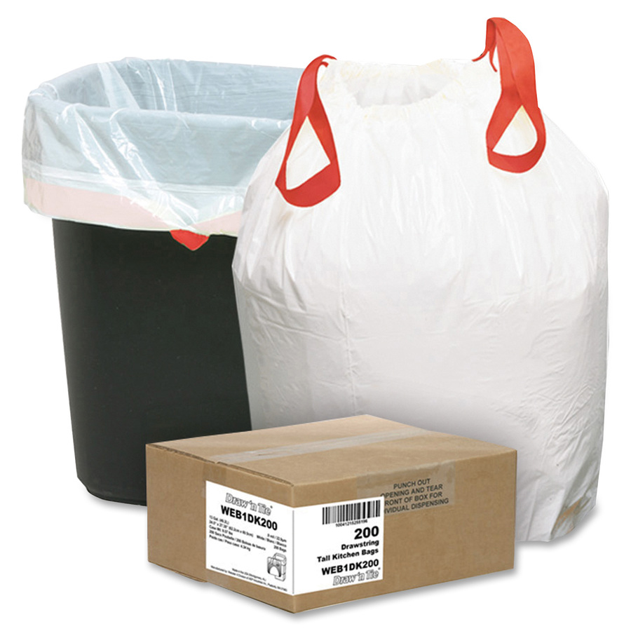 Genuine Joe Heavy-Duty Trash Can Liners - Medium Size - 33 gal Capacity -  33 Width x 40 Length - 1.50 mil (38 Micron) Thickness - Low Density -  Black - 100/Carton - Reliable Paper