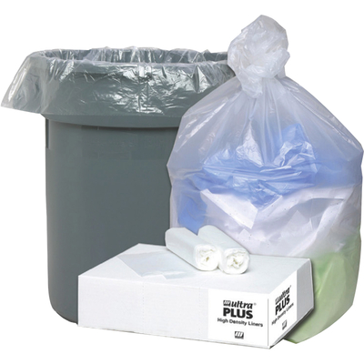 Webster Ultra Plus 8-Mic High-Density Trash Can Liners, 7 - 10 Gallons