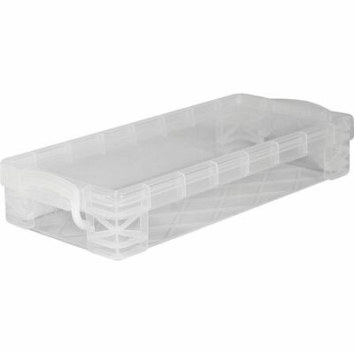 Advantus Super Stacker Crayon Box, Plastic, 4.75 x 3.5 x 1.6, Clear | Bulk Order of 10 Each