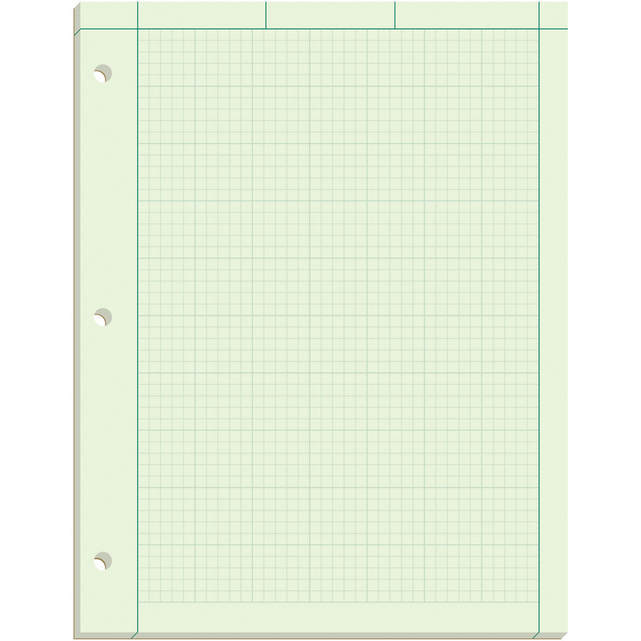 School Smart Graph Paper Pad with Chipboard Back, 8-1/2 x 11