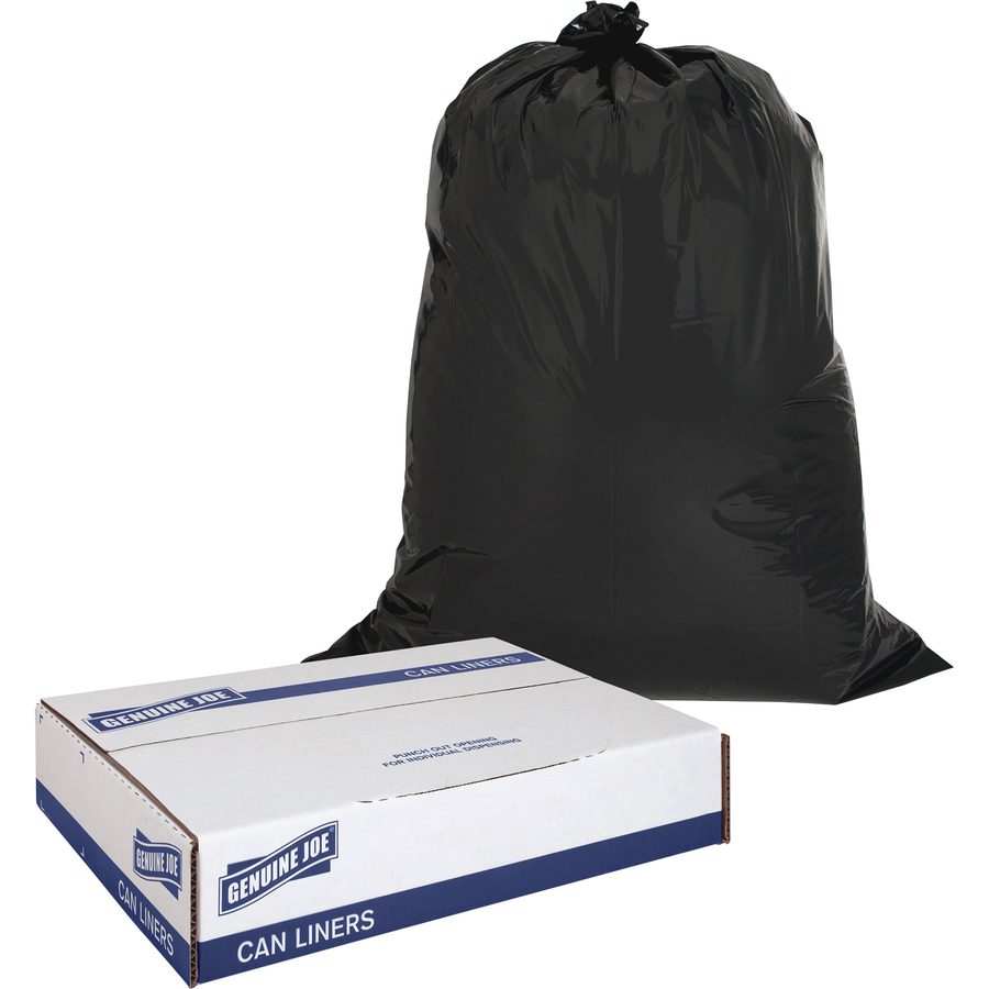 42 Gal. 3.0 Mil Clear Contractor Trash Bags 33 in. x 48 in. Pack of 20 for  Construction and Industrial