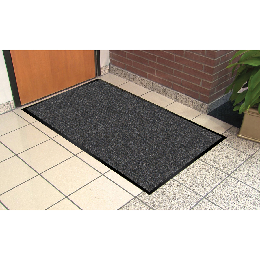 Genuine Joe WaterGuard Indoor/Outdoor Mats - Carpeted Floor, Hard