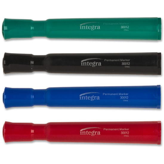 Sharpie Mini Permanent Markers, Fine Point, Black, Blue, Green, Red - 4 /  Set 
