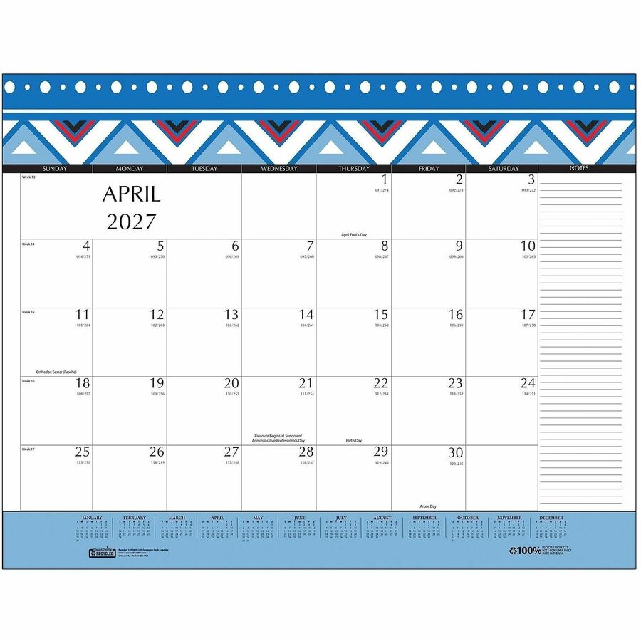 Picture of House of Doolittle 12-Month Recycled Desk Pad Calendar