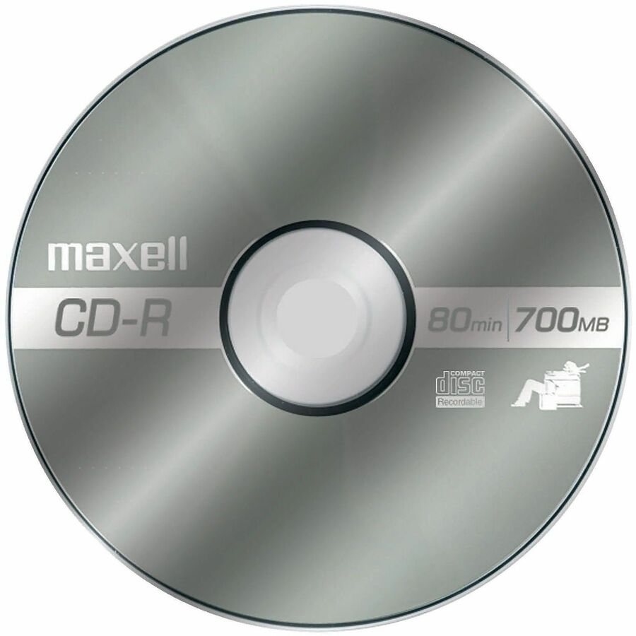 Maxell CD-R700 CD Recordable Media - CD-R - 48x - 700 MB - 25 Pack - Light Green