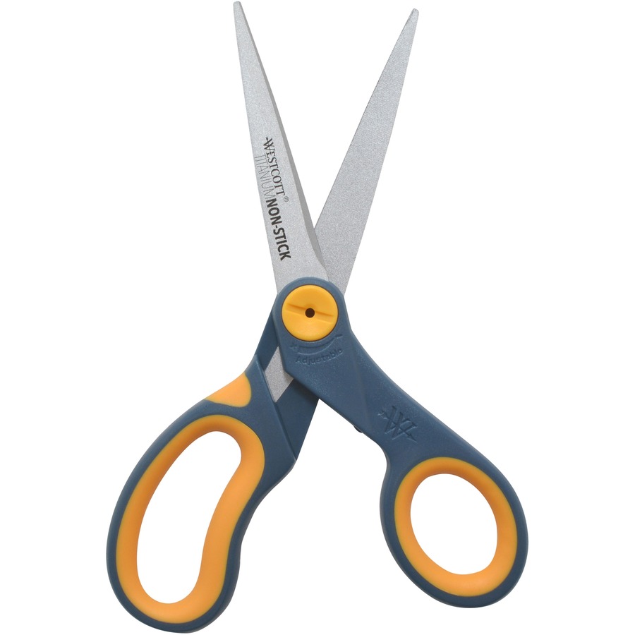 ACM15452 Preferred Line Stainless Steel Scissors, 8 Long, Blue, 2/Pack