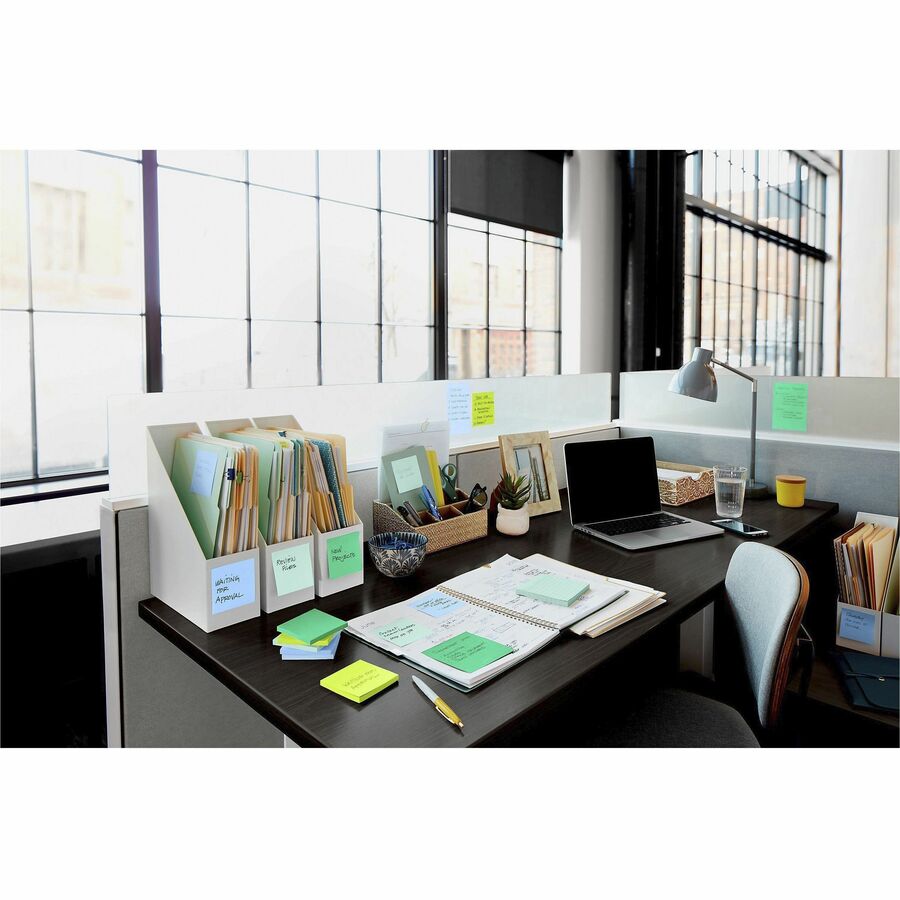 Post-it® Recycled Super Sticky Notes, 4 in x 6 in, Oasis