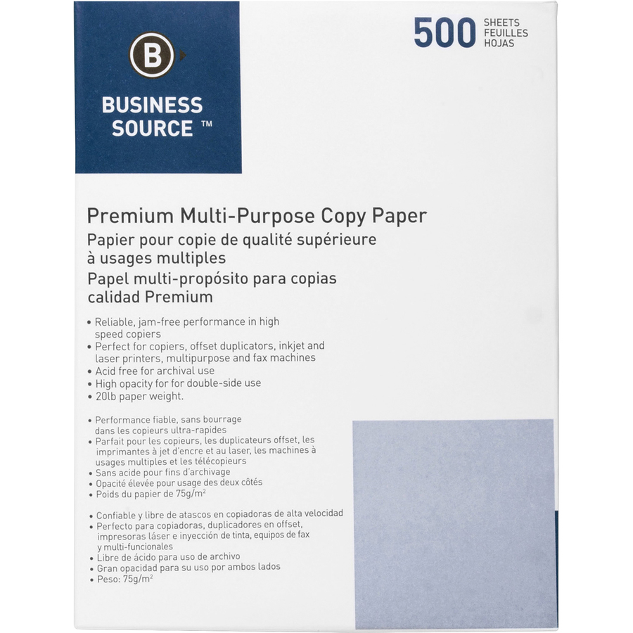 Copier Paper - Three-hole Punch, 20lb, 92 Brightness, White
