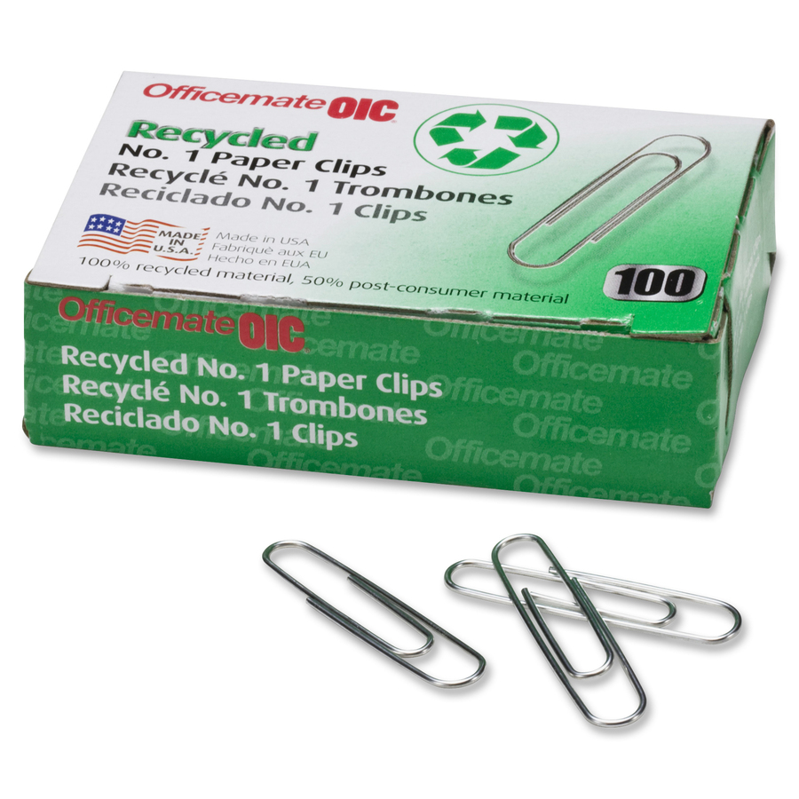 Officemate OIC Paper Clip - (1000/Pack)