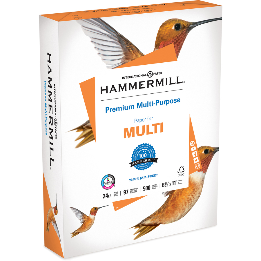 Hammermill Premium Multipurpose Paper - White - 97 Brightness