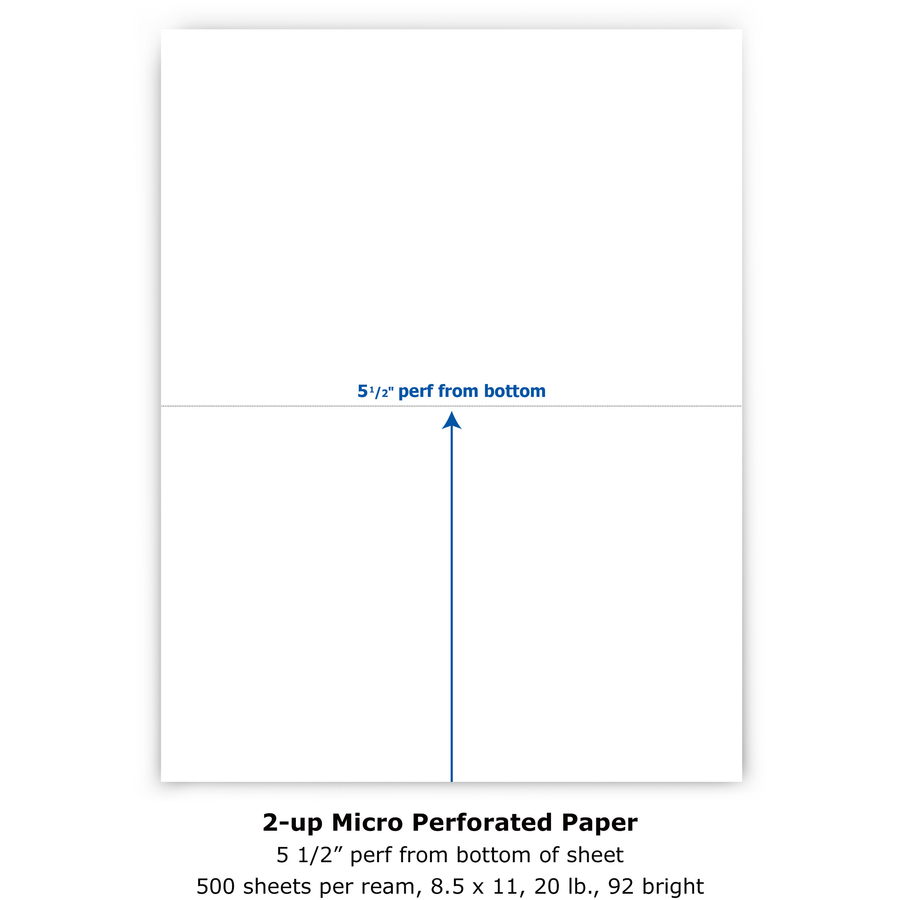 PrintWorks Professional Perforated Paper for Statements Invoices Gift Certific 
