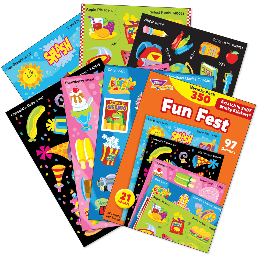 Picture of Trend Fun Fest Stinky Stickers Variety Pack