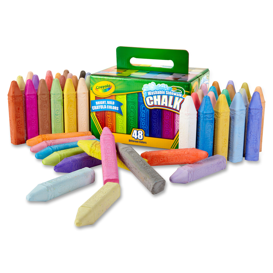 Crayola Colored Chalk - 3.3 Length - 0.4 Diameter - Assorted - 12
