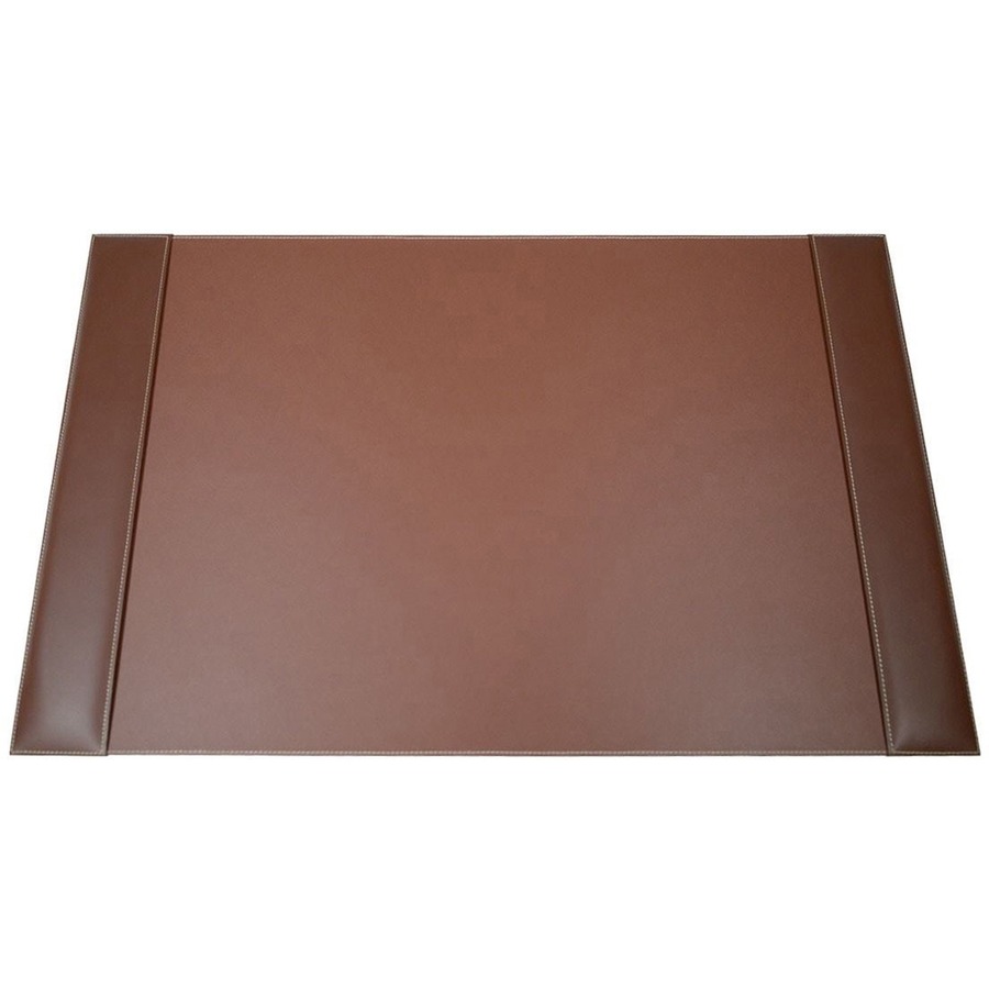 Classic Black Leather 5-Piece Desk Set, Gold Accent – dacasso-inc