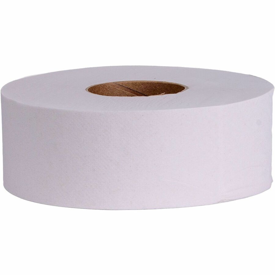 Picture of Jumbo Roll Toilet Tissue, 1-ply, 3 21/64" core, White, 12/Box, BX