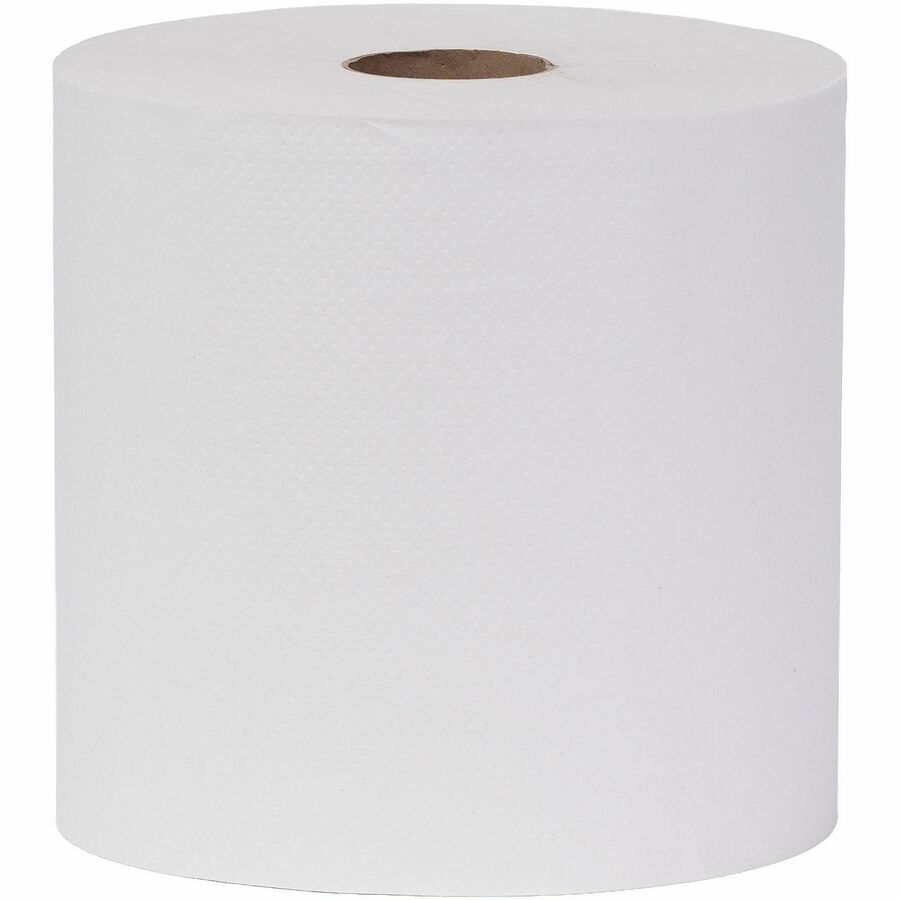 Picture of Hard Roll Paper Towels, 1-ply, White, 6/Carton, 6 RL/CT