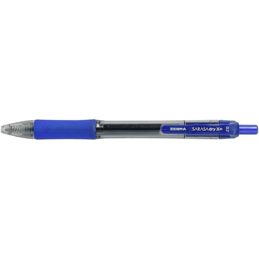 Zebra Pen Sarasa Gel Retractable Pens - 0.7 mm Pen Point - Refillable - Retractable - Blue Ink - Gel-based - Translucent Barrel - 36 / Pack