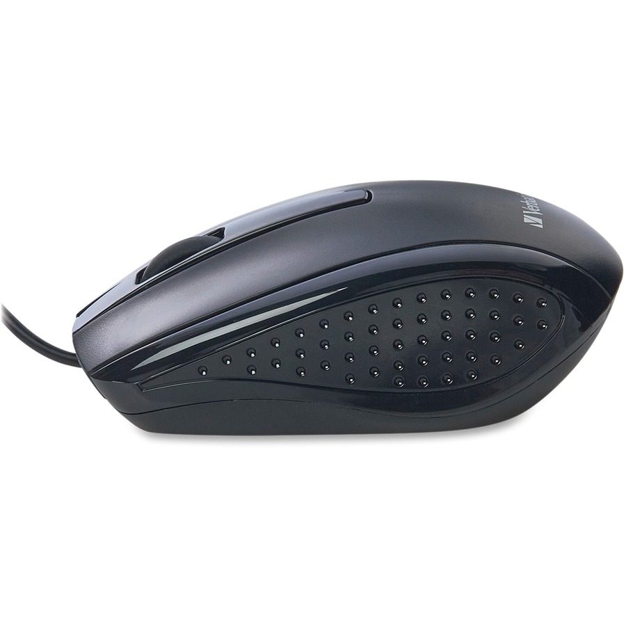 Verbatim Slimline Corded USB Keyboard and Mouse-Black