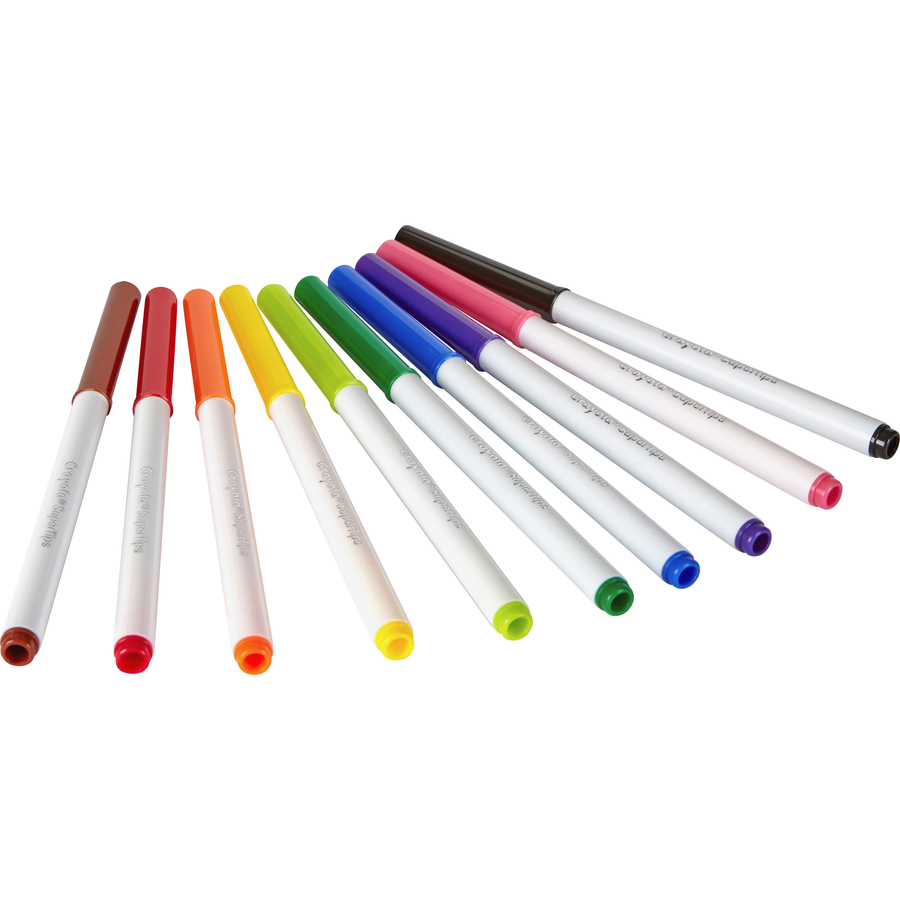 Crayola Super Tips Marker Set, Washable Art Markers For School