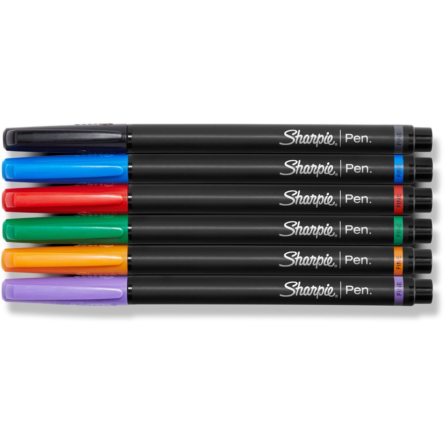 Sharpie Fine Point Pen, Assorted Colors - 6/Pack 