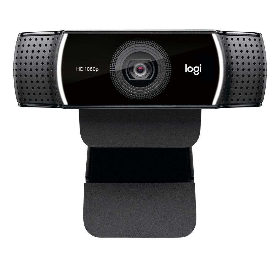 Logitech C922 Webcam - 2 Megapixel - 60 fps - USB 2.0 - 1920 x 1080 Video -  Auto-focus - 78° Angle - 1.2x Digital Zoom - Microphone - Computer,  Notebook, Monitor - Thomas Business Center Inc