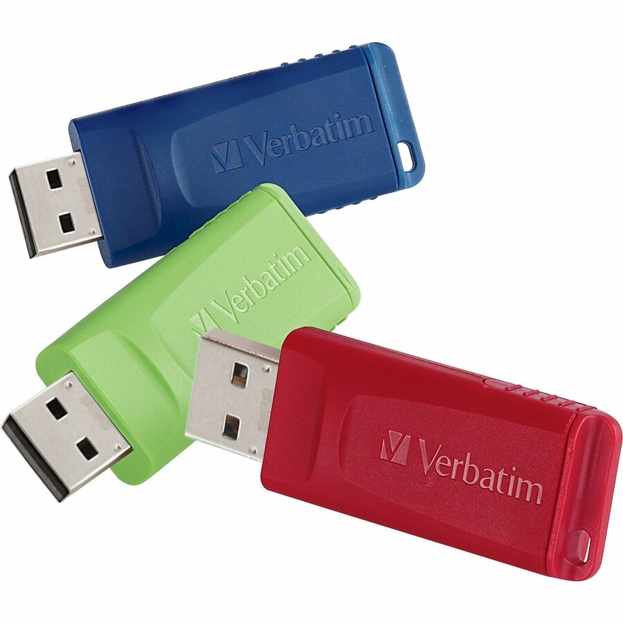 16GB Store 'n' Go&reg; USB Flash Drive - 3pk - Red, Green, Blue - 16GB - 3pk - Red, Green, Blue