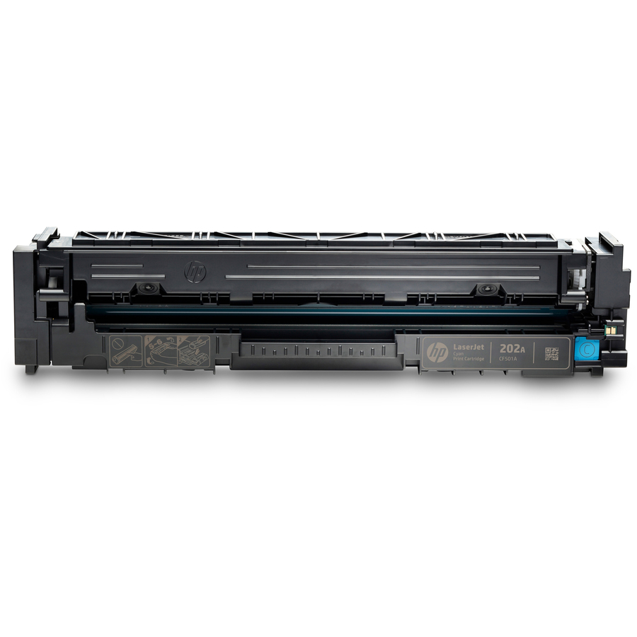 HP 202A (CF501A) Original Standard Yield Laser Toner Cartridge - Cyan - 1 Each - 1300 Pages