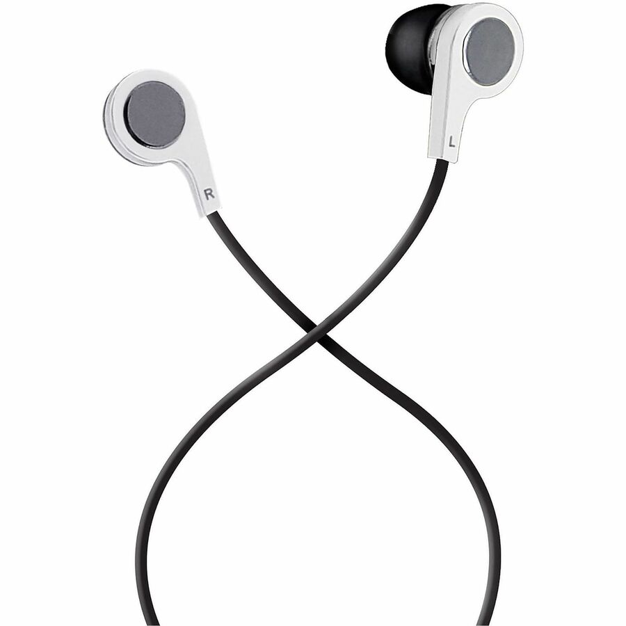 Maxell B-13 Earset - Stereo - Wired - Earbud - In-ear - 4.33 ft Cable - White