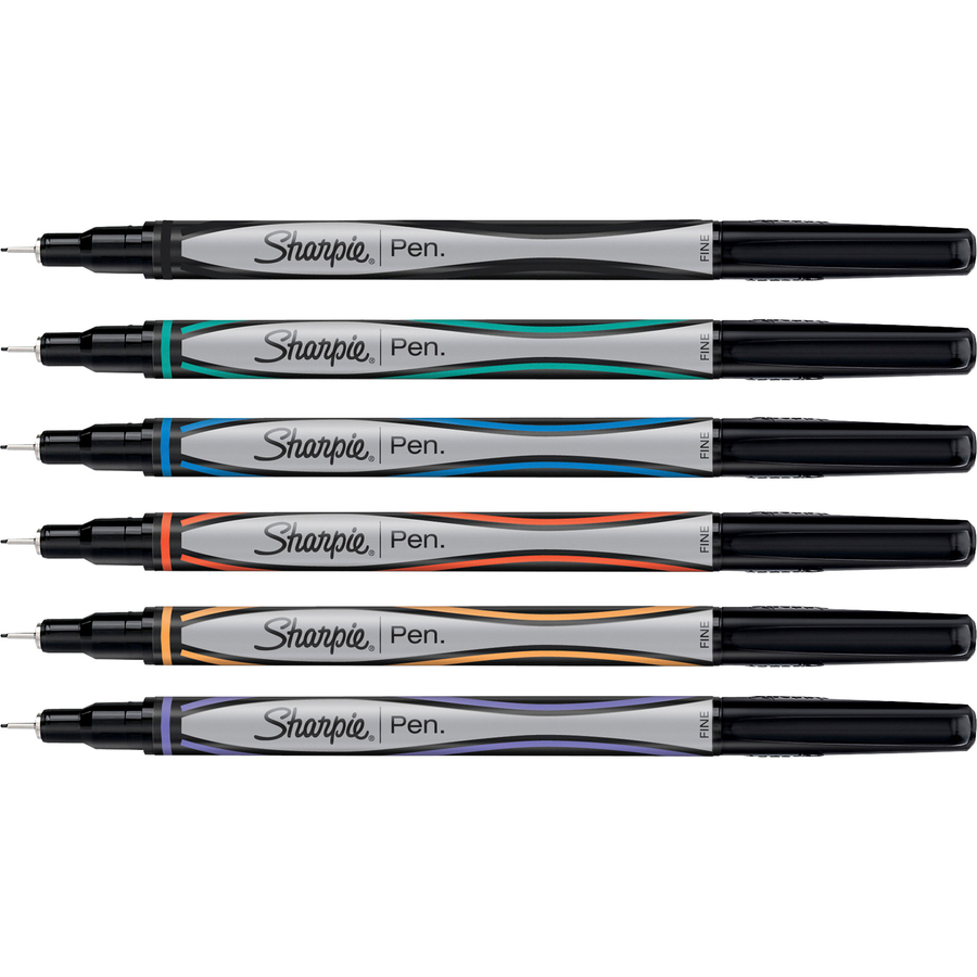 Sharpie Fine Point Pens - Fine Pen Point - Assorted - 12 / Bundle