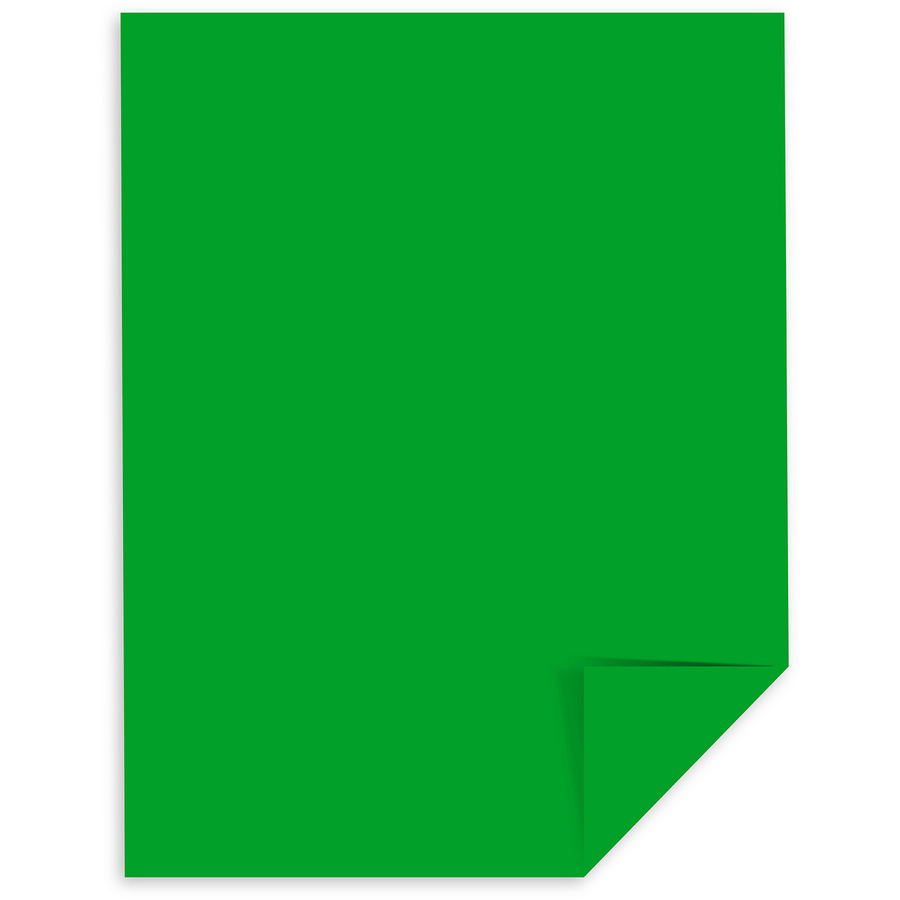 Astrobrights Color Paper - Green - Letter - 8 1/2 x 11 - 24 lb Basis  Weight - 500 / Ream - Green Seal - Acid-free, Lignin-free, Heavyweight -  Gamma Green - Bluebird Office Supplies