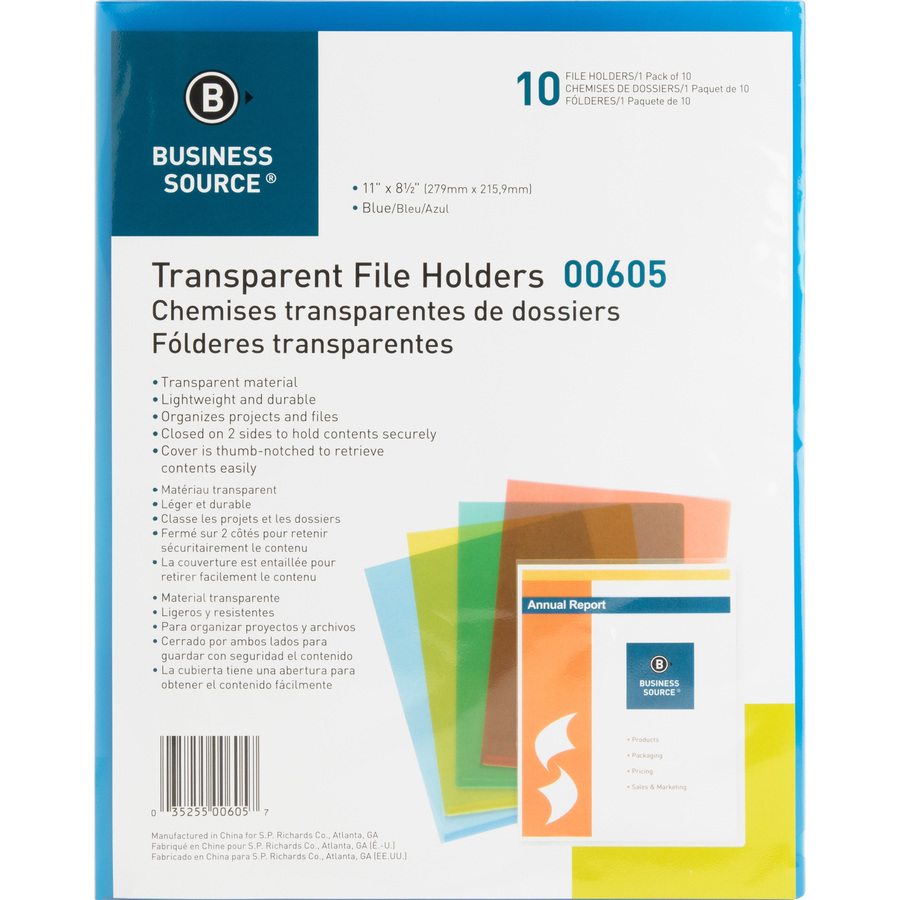 Business Source Heavyweight Sheet Protectors