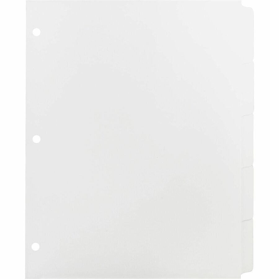 Business Source White Tab Double-reverse Print-on Index