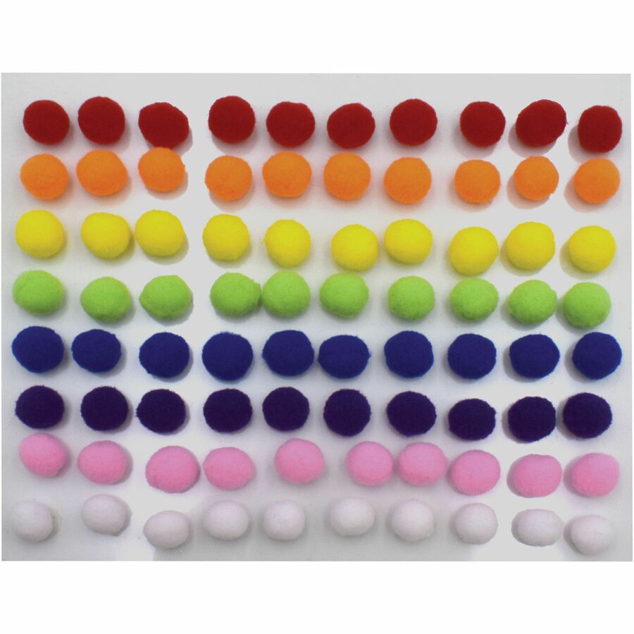 Creativity Street Peel-N-Stick Pom Pons