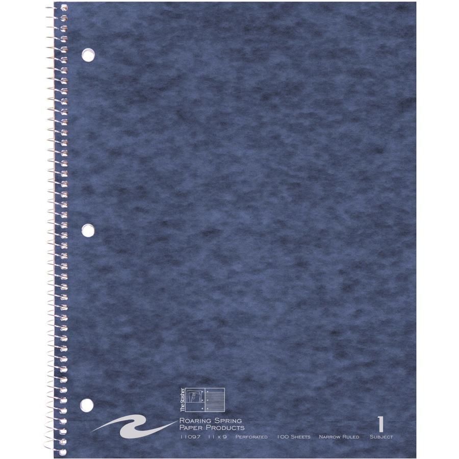 Roaring Spring Lefty 1 Subject Wirebound Notebook 100 Sheets 200