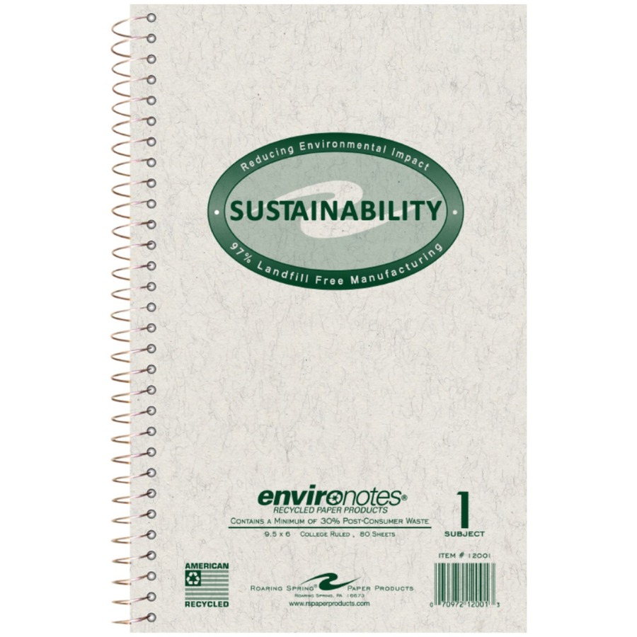 Picture of Roaring Spring EnviroNotes Wirebound Notebook
