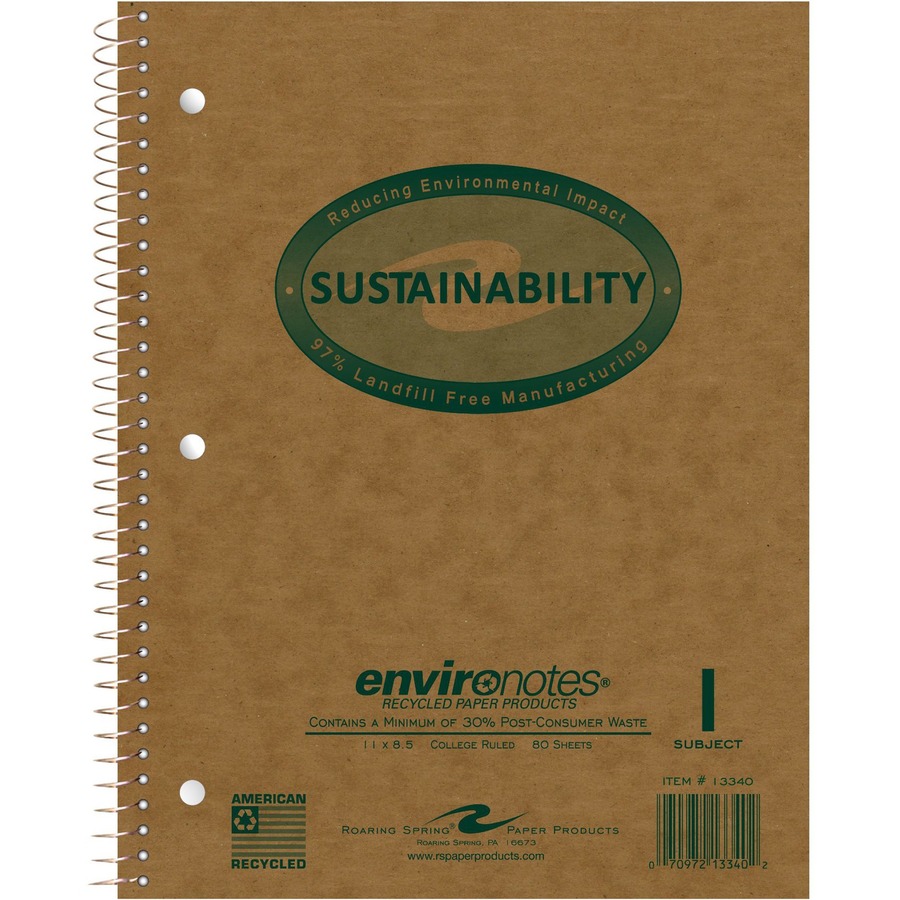 Picture of Roaring Spring EnviroNotes 1-Subject Notebook