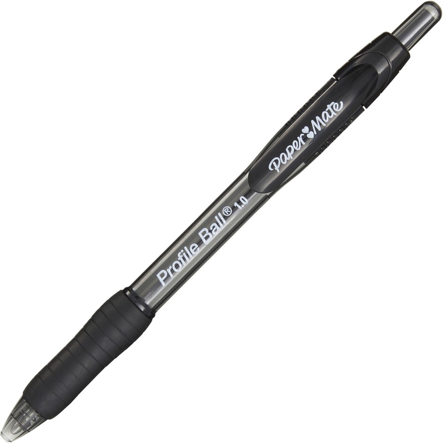 Basics 4 Color Retractable Ballpoint Pen, Medium Point 1.0 mm, 6 pack