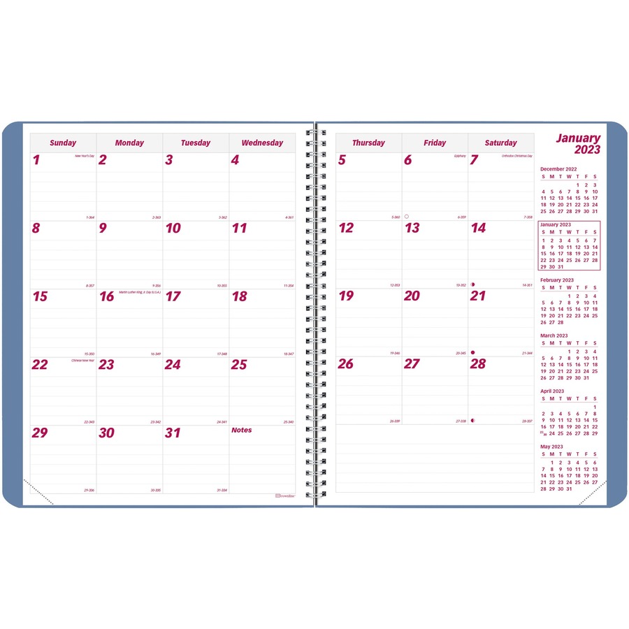 24-Month Ruled Monthly Planner, 8 1/2