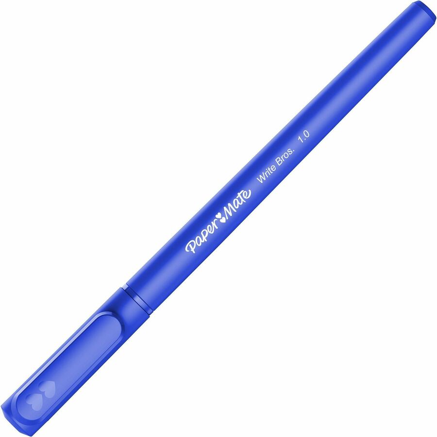 Paper Mate Write Bros Ball Point Pens, Medium Point (1 mm), Blue Ink - 10 pens