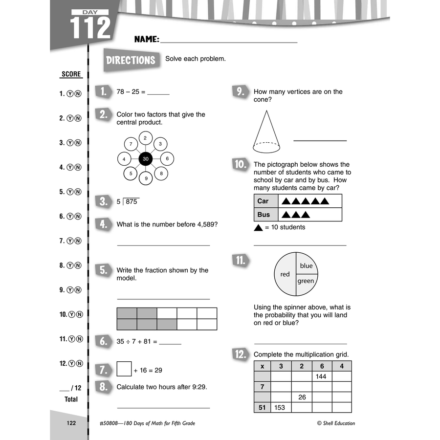 Picture of Shell Education Learn-At-Home Grade Level Math Bundle Printed Book