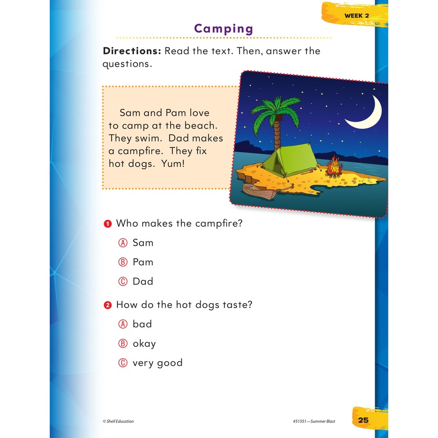 Picture of Shell Education Home Summer Grade Level Book Set Printed Book
