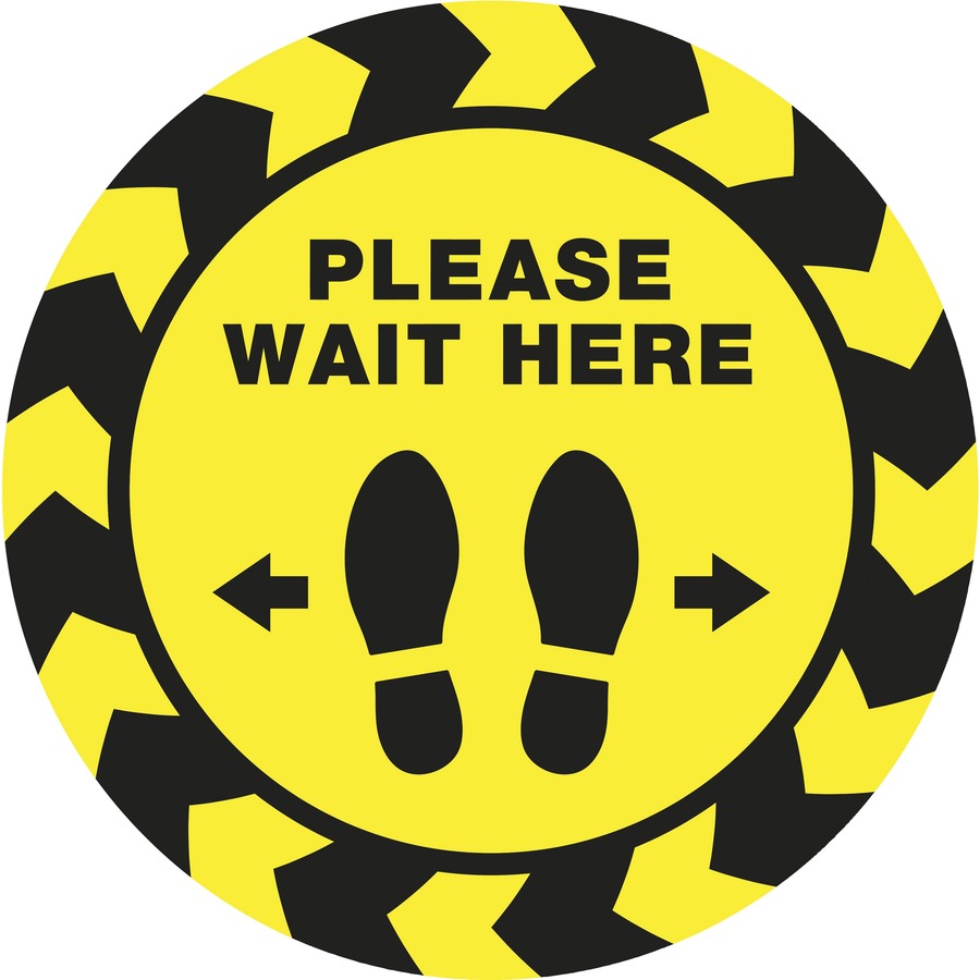 Picture of Avery&reg; PLEASE WAIT HERE Distancing Floor Decals