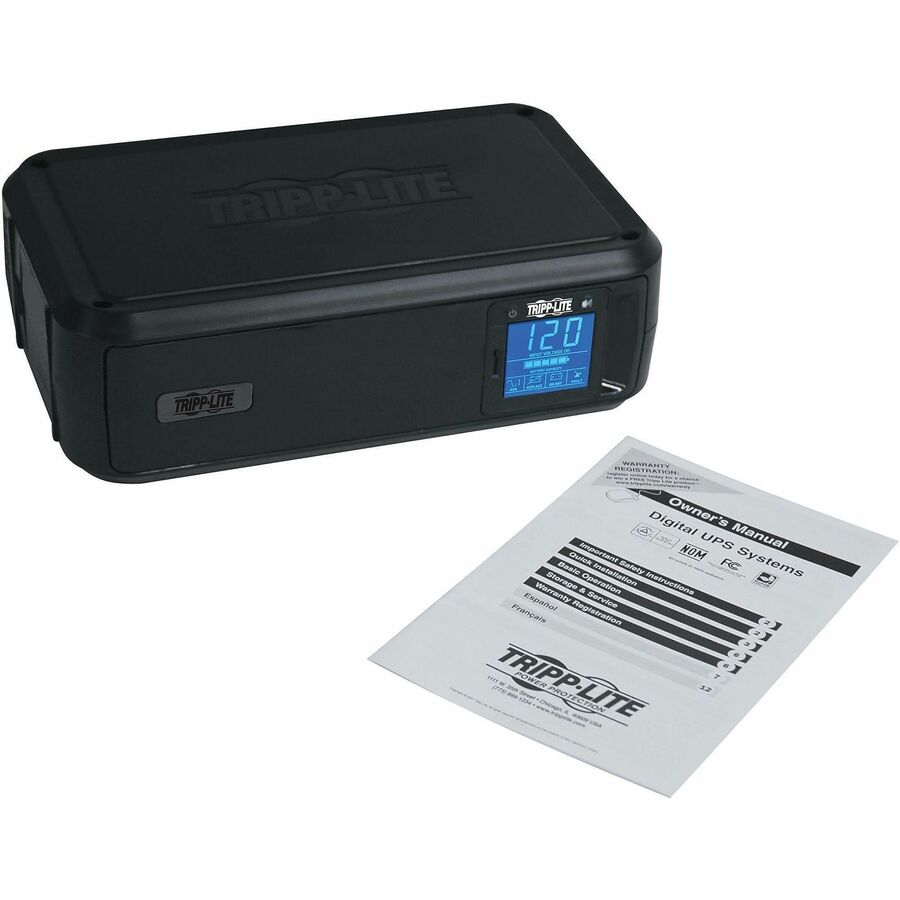 Tripp Lite by Eaton UPS OmniSmart LCD 120V 900VA 475W Line-Interactive UPS Tower LCD display USB port Battery Backup