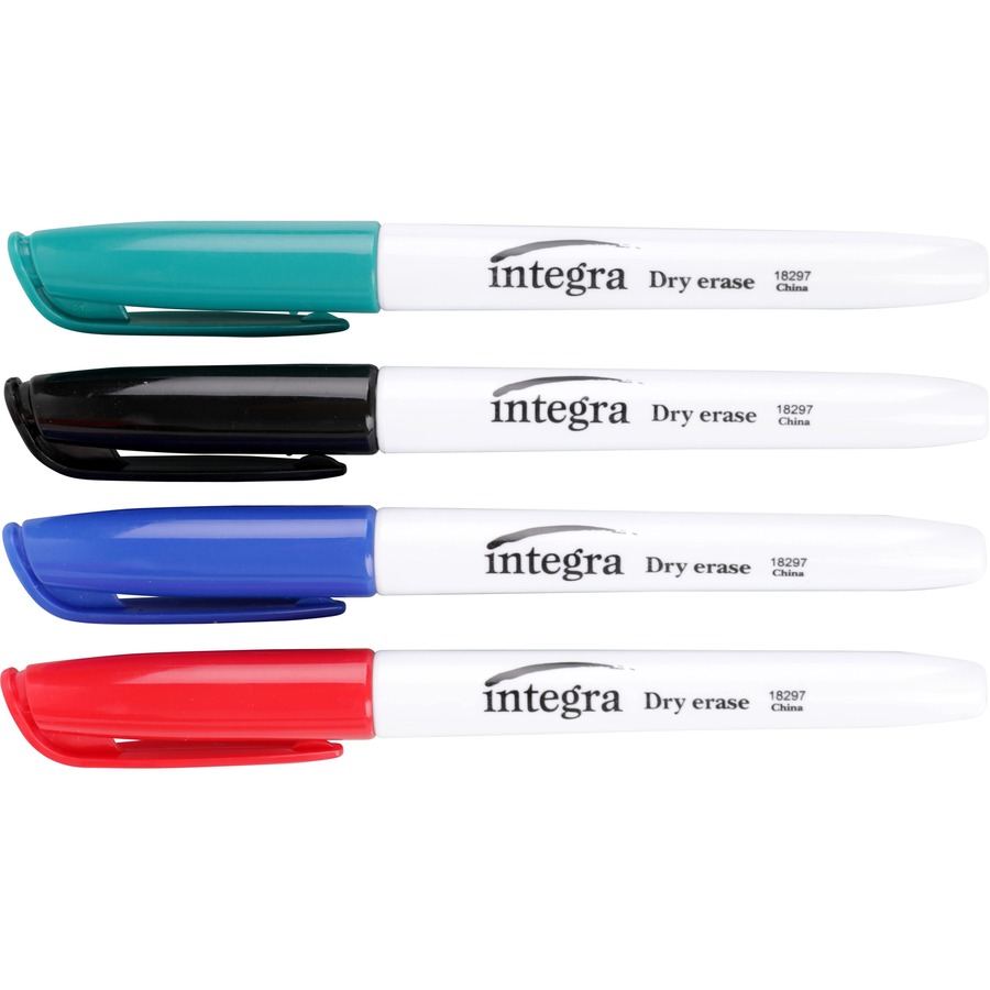 Quartet Super Fine-Tip Dry Erase Marker Set, Blue, Black, Green, Red,  Purple, Yellow, 6 PK