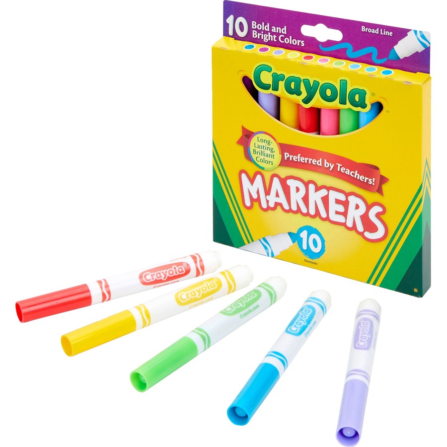 Black Crayola Broad Line Marker Set of 5 or 10 -  Australia