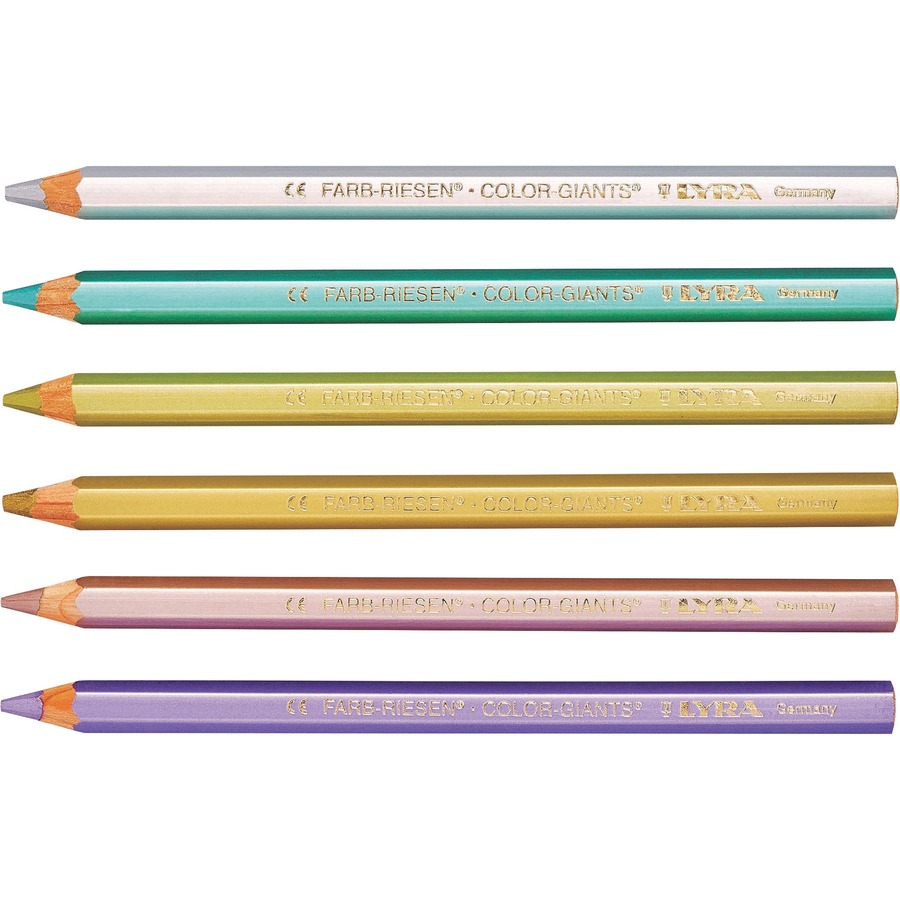 Lyra - Super Ferby Colored Pencil Set - 12-Color Set - Metallic Colors