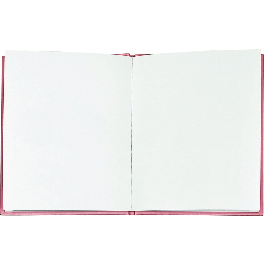 Pink Hardcover Blank Book, White Pages, 8H x 6W Portrait, 14 Sheets/28  Pages